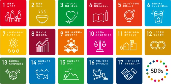 SDGs 17の目標アイコン